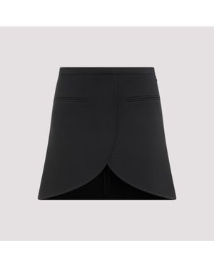 Courreges Ellipse Twill Mini Skirt - Black