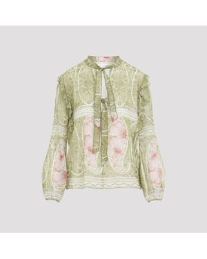 Giambattista Valli Floral Print Top - White