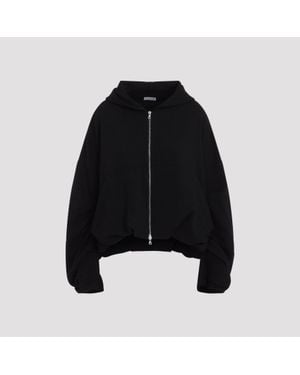 Dries Van Noten Hannett Tris Cotton Hoodie - Black