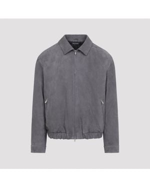 Brunello Cucinelli Suede Jacket - Grey