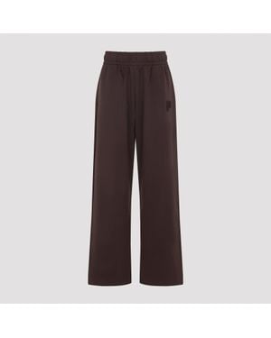 PANGAIA Straight Leg Track Trousers Cotton - Brown