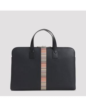 Paul Smith Signature Stripe Slim Folio - Black