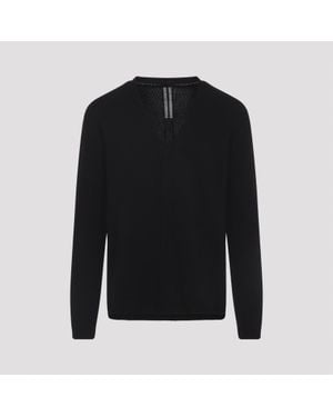 Rick Owens V Neck Jumper - Black