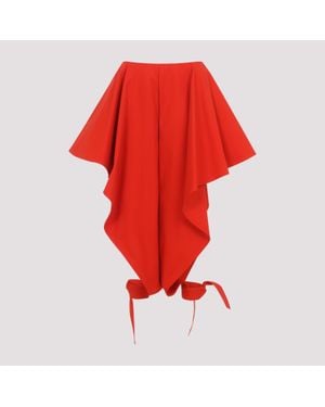 Alaïa Wide Trousers - Red