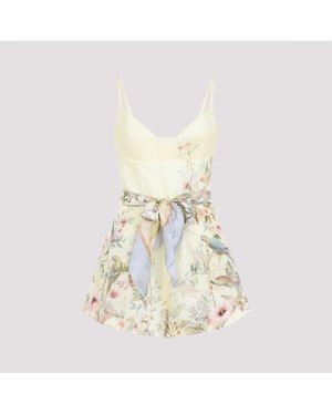 Zimmermann Rebellion Fitted Playsuit - White