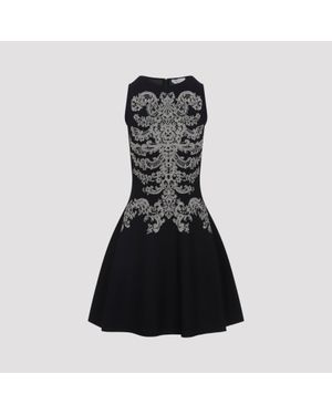 McQueen Viscose Mini Dress - Black