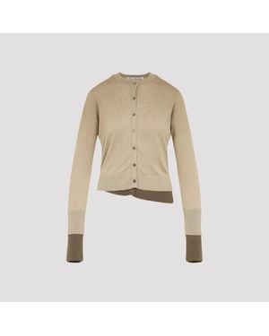 Acne Studios Silk Cardigan - Natural