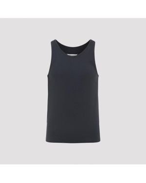 Maison Margiela Charcoal Sleeveless Top - Black