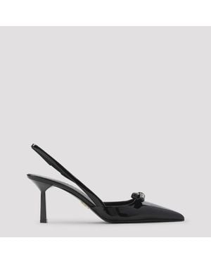 Prada Calf Leather Court Shoes - Black