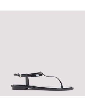 Mach & Mach Double Bow Rubber Thong Sandals - Brown
