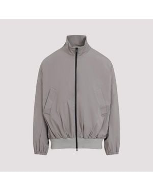 Fear Of God High Neck Vented Track Jacket - Grey