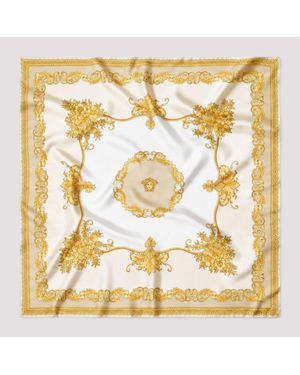 Versace Bone Foulard 90X90 - Metallic