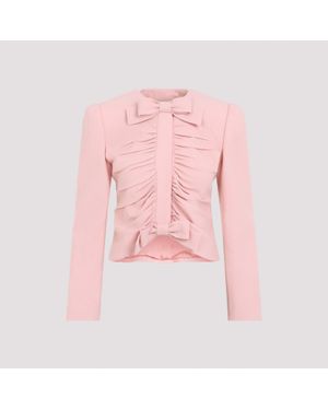 Valentino Virgin Wool Jacket For - Pink