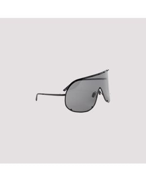 Rick Owens Mini Acetate & Metal Sunglasses - Black