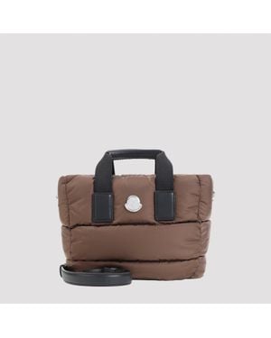 Moncler Mini Caradoc Tote Handbag - Brown