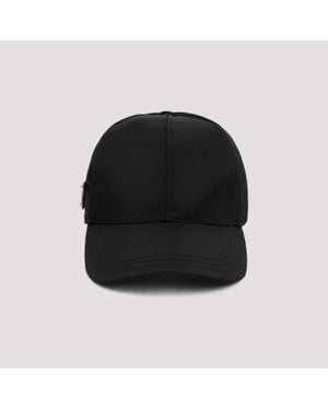 Prada Sleek Six-Panel Hat - Black