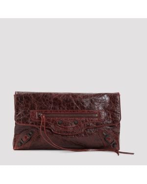 Balenciaga Le City Clutch - Brown