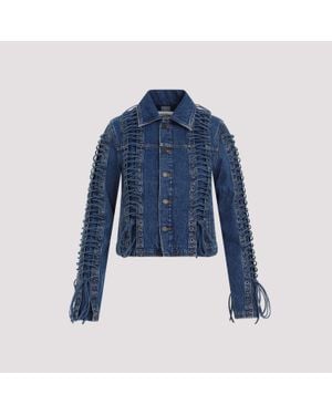 Jean Paul Gaultier Vintage Corset Denim Jacket - Blue