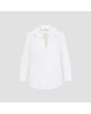 Elisabetta Franchi Popeline Shirt - White