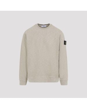 Stone Island Cotton Sweatshirt - White