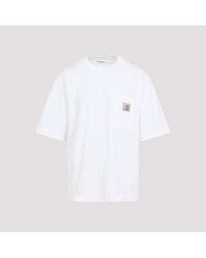 Carhartt Hort Eeve Pocket T-hirt - White