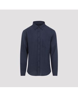 Sease Hemp Button Down Shirt - Blue