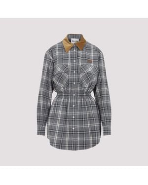 Miu Miu Cotton Dress - Grey