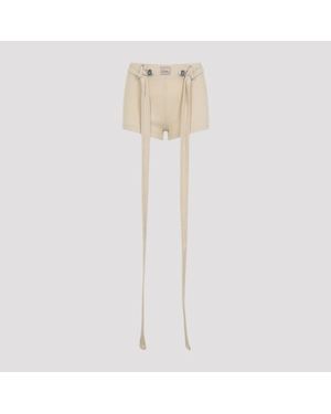 Jean Paul Gaultier Ribbed Shorts - White
