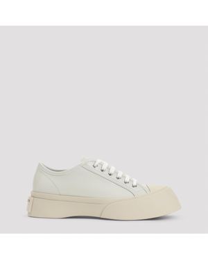 Marni Pablo Calf Leather Trainers - White