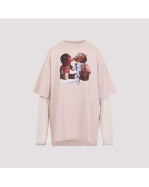 Acne Studios Printed Layered T-Shirt - Pink