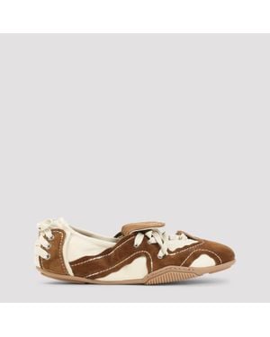 Acne Studios Ballerina Leather Trainer - Brown