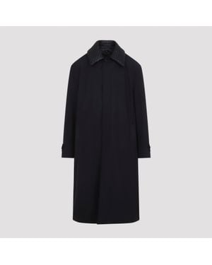 Bottega Veneta Technical Wool Trench - Black