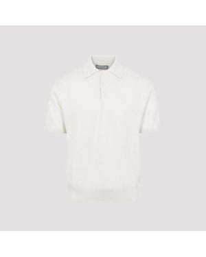 Canali Regular Polo Jumper - White