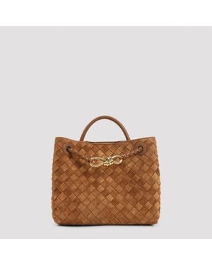 Bottega Veneta Small Andiamo Bag - Brown