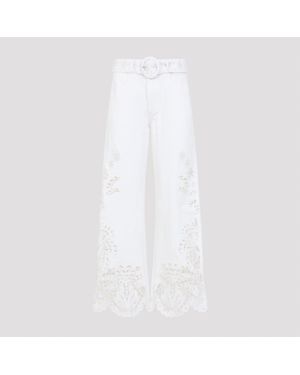 FARM Rio Boho Beauty Trousers - White