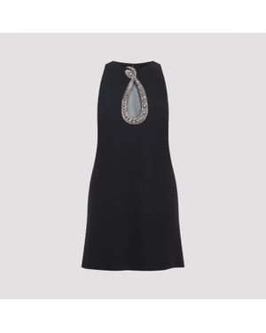 Valentino Embroidered Mini Suit Dress For - Black