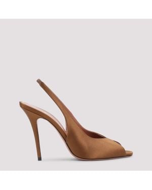 AMINA MUADDI Kistina 105 Sling Mules - Brown