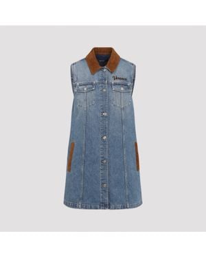 Versace Denim Stone Wash Dress - Blue