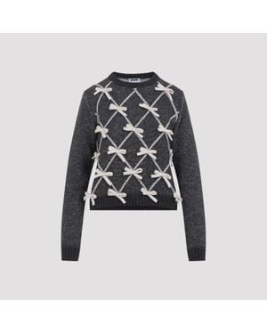 Moschino Bow Jumper - Black