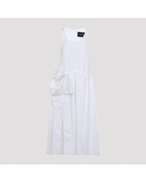Simone Rocha Rosette Tapered Dress - White