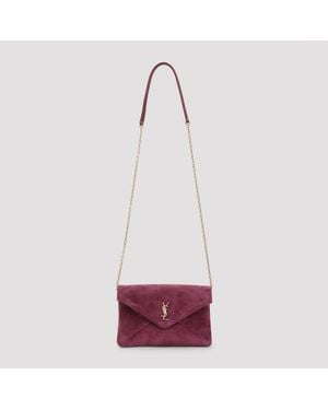 Saint Laurent Envelope Bag - Purple