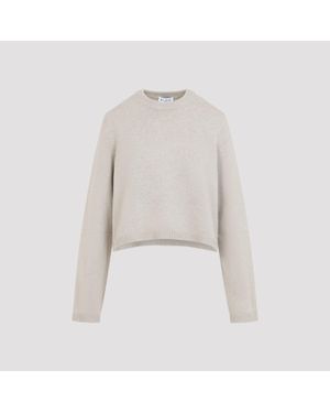 Alaïa Alaia High-Neck Cashmere Jumper - White