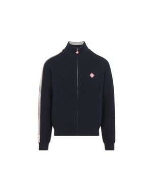 CASABLANCA Cafe Culture Track Jacket - Blue