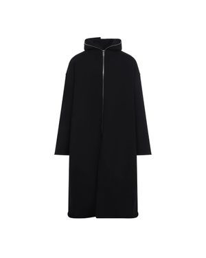 Rick Owens Gimp Wide Mac Jacket - Black