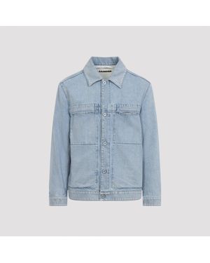 Jil Sander Light Cotton Jacket - Blue