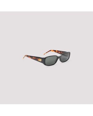 CASABLANCA Oval Stripe Acetate Sunglasses - Multicolour