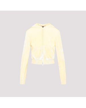 Balenciaga Fitted Zip-Up Hoodie - Natural