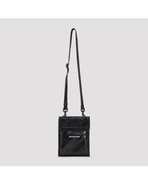 Balenciaga Explorer Mini Pouch Shoulder Bag - Black