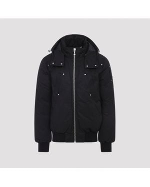Moose Knuckles Padded Down Jacket With Structured Silhouette - Black