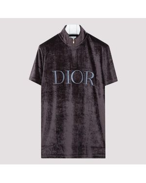 Dior Black Technical Velvet T-shirt